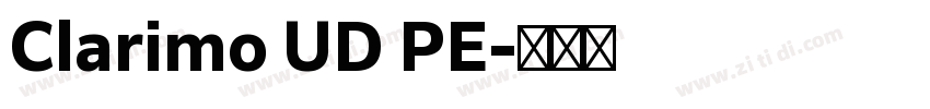 Clarimo UD PE字体转换